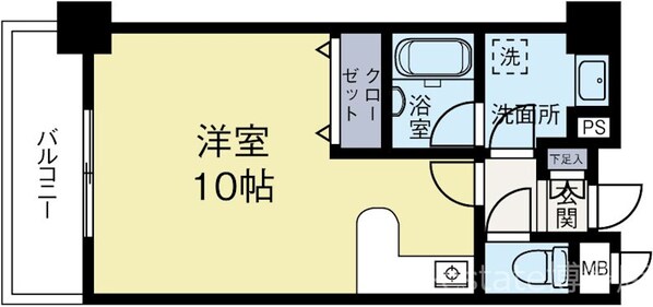 箱崎宮前駅 徒歩3分 6階の物件間取画像